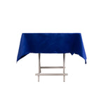 Lamour Satin 54"x54" Square Tablecloth Royal Blue - Durable & Silk - Like Table Cover - Bell Racket Store