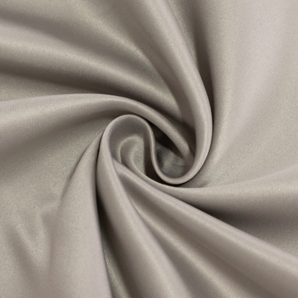 Lamour Satin 54"x54" Square Tablecloth Silver - Durable & Silk - Like Table Cover - Bell Racket Store