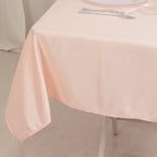 Lamour Satin 54"x54" Table Overlay Square Tablecloth Blush - Durable & Silk - Like Table Cover - Bell Racket Store
