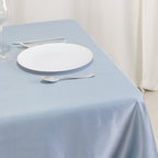 Lamour Satin 54"x54" Table Overlay Square Tablecloth Dusty Blue - Durable & Silk - Like Table Cover - Bell Racket Store
