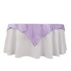 Lamour Satin 54"x54" Table Overlay Square Tablecloth Lavender Lilac - Durable & Silk - Like Table Cover - Bell Racket Store