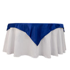 Lamour Satin 54"x54" Table Overlay Square Tablecloth Royal Blue - Durable & Silk - Like Table Cover - Bell Racket Store