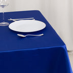 Lamour Satin 54"x54" Table Overlay Square Tablecloth Royal Blue - Durable & Silk - Like Table Cover - Bell Racket Store