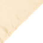 Lamour Satin 60"x102" Rectangle Tablecloth Beige - Durable & Silky Soft Feel Table Cover - Bell Racket Store