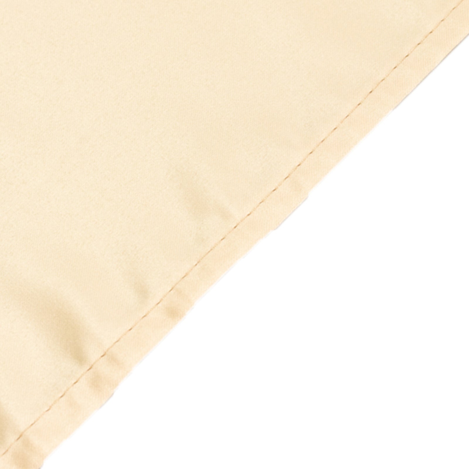 Lamour Satin 60"x102" Rectangle Tablecloth Beige - Durable & Silky Soft Feel Table Cover - Bell Racket Store