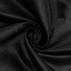 Lamour Satin 60"x102" Rectangle Tablecloth Black - Durable & Silky Soft Feel Table Cover for Weddings & Banquets - Bell Racket Store