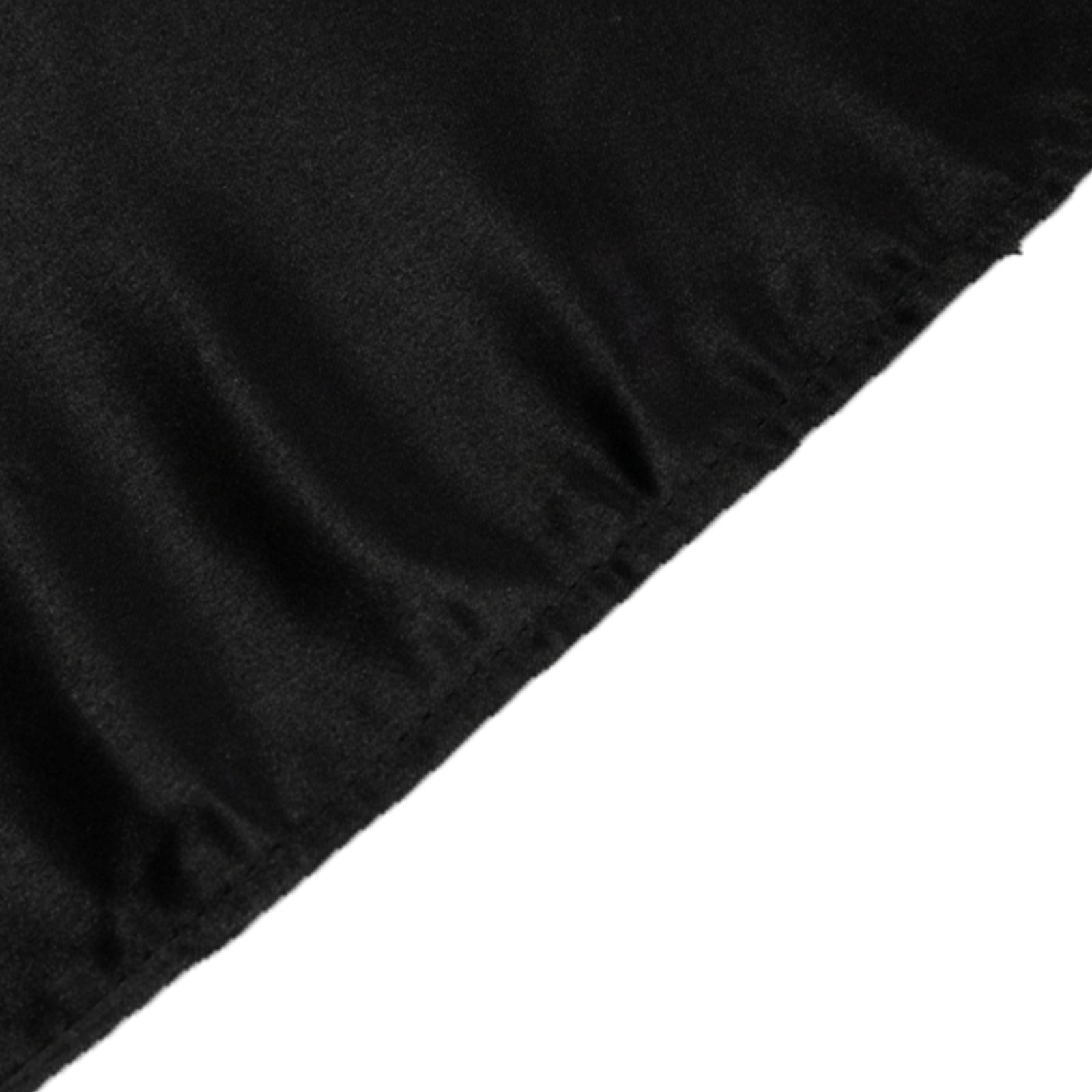Lamour Satin 60"x102" Rectangle Tablecloth Black - Durable & Silky Soft Feel Table Cover for Weddings & Banquets - Bell Racket Store