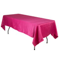 Lamour Satin 60"x102" Rectangle Tablecloth Fuchsia - Durable & Silky Soft Feel Table Cover - Bell Racket Store