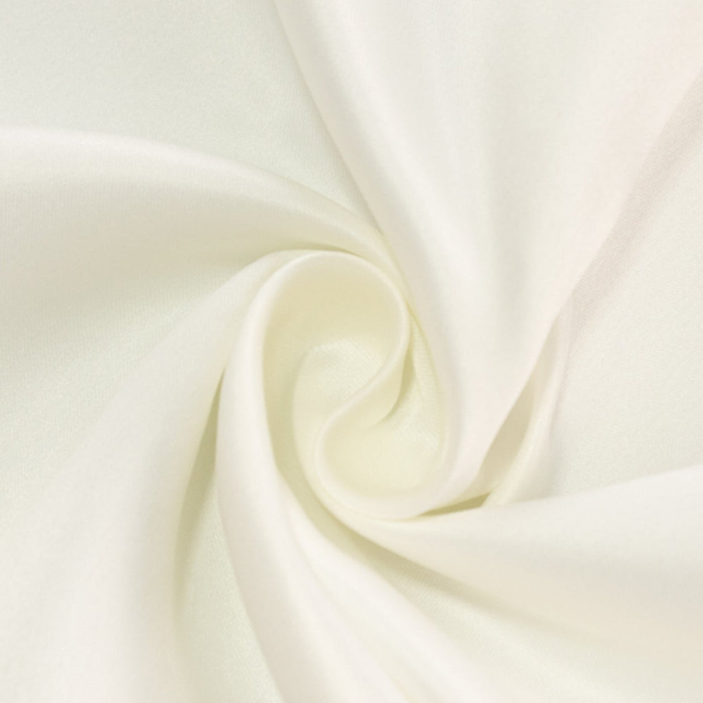 Lamour Satin 60"x102" Rectangle Tablecloth Ivory - Durable & Silky Soft Feel Table Cover - Bell Racket Store