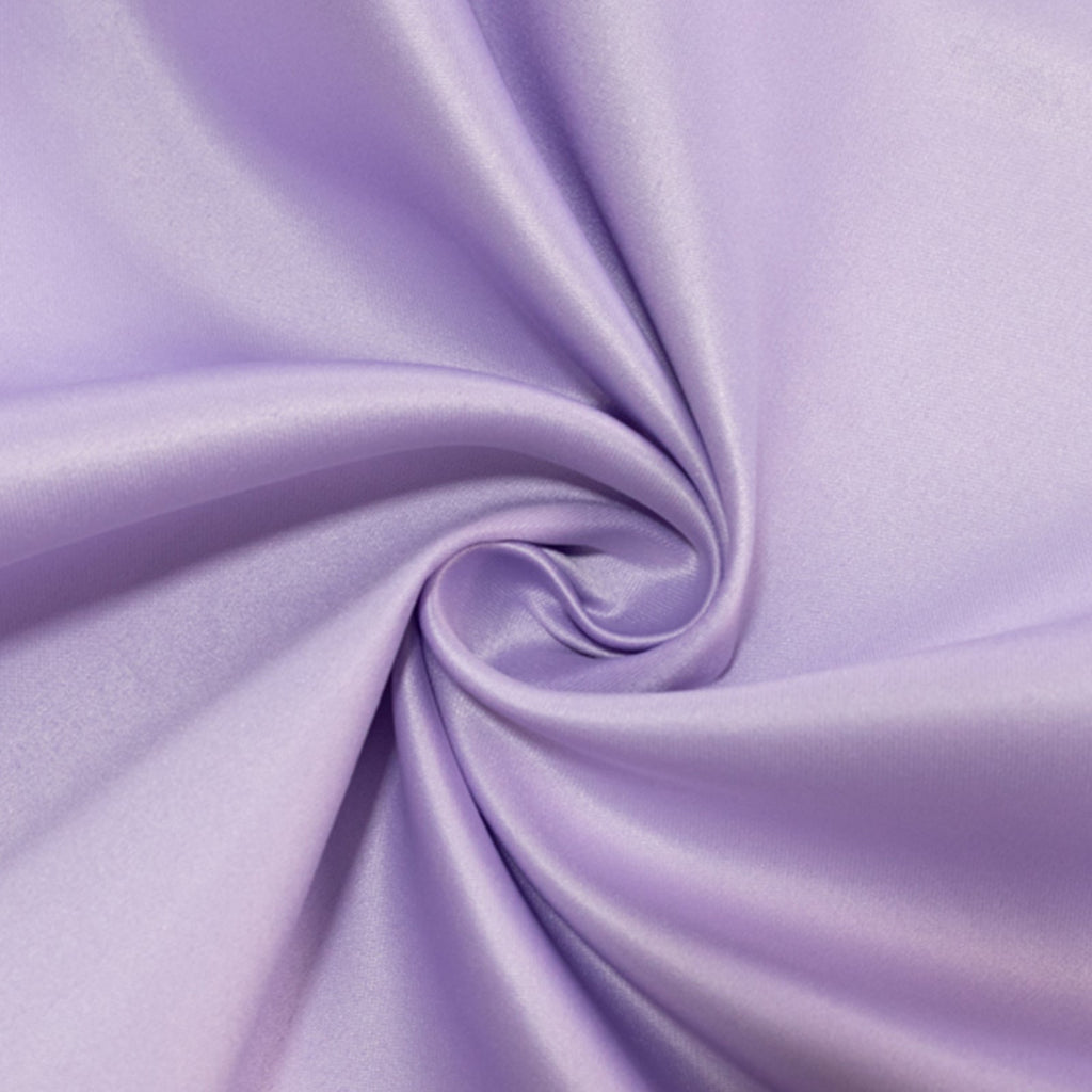 Lamour Satin 60"x102" Rectangle Tablecloth Lavender Lilac - Durable & Silky Soft Feel Table Cover - Bell Racket Store