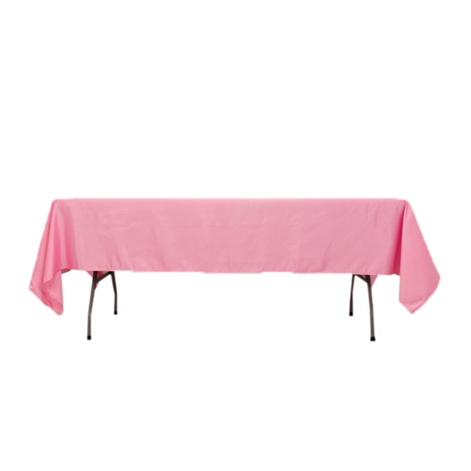 Lamour Satin 60"x102" Rectangle Tablecloth Pink - Durable & Silky Soft Feel Table Cover - Bell Racket Store