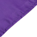 Lamour Satin 60"x102" Rectangle Tablecloth Purple - Durable & Silky Soft Feel Table Cover - Bell Racket Store