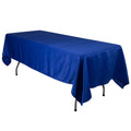 Lamour Satin 60"x102" Rectangle Tablecloth Royal Blue - Durable & Silky Soft Feel Table Cover - Bell Racket Store