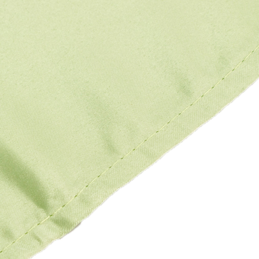 Lamour Satin 60"x102" Rectangle Tablecloth Sage Green - Durable & Silky Soft Feel Table Cover - Bell Racket Store