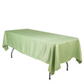 Lamour Satin 60"x102" Rectangle Tablecloth Sage Green - Durable & Silky Soft Feel Table Cover - Bell Racket Store