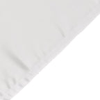 Lamour Satin 60"x102" Rectangle Tablecloth White - Durable & Silky Soft Feel Table Cover for Weddings & Banquets - Bell Racket Store