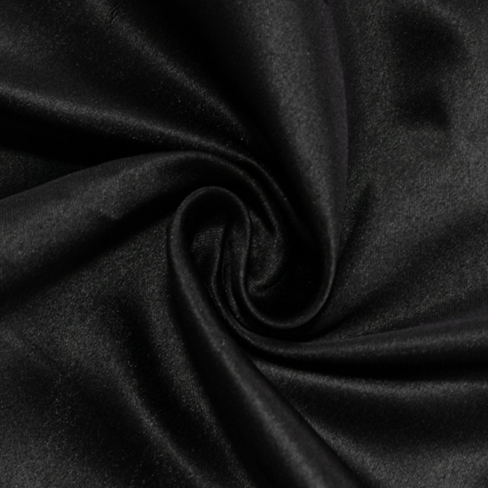Lamour Satin 60"x126" Rectangle Tablecloth Black - Soft & Silk - Like Table Cover for Upscale Dining - Bell Racket Store