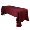 Lamour Satin 60"x126" Rectangle Tablecloth Burgundy - Soft & Silk - Like Table Cover - Bell Racket Store