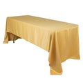 Lamour Satin 60"x126" Rectangle Tablecloth Champagne - Soft & Silk - Like Table Cover - Bell Racket Store