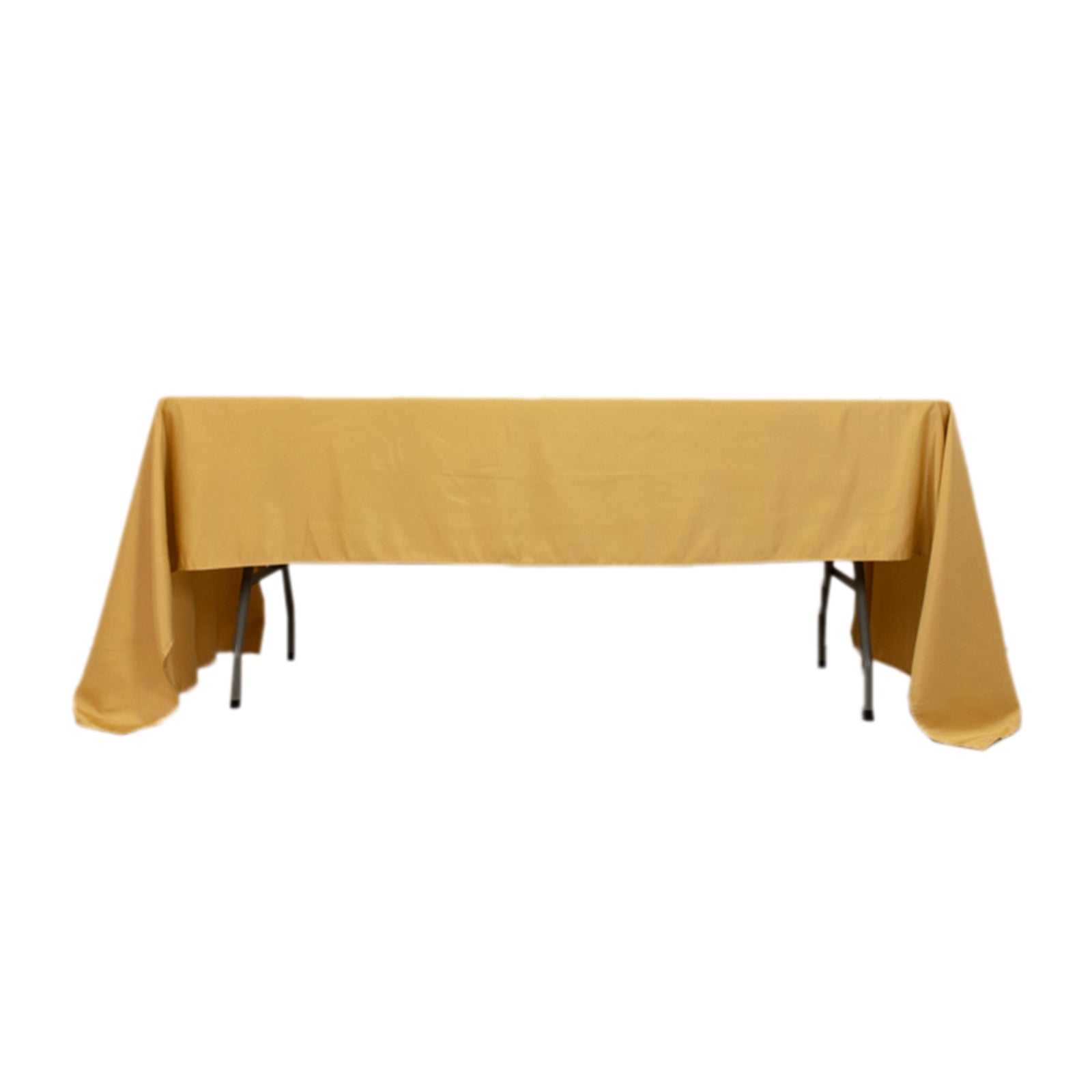 Lamour Satin 60"x126" Rectangle Tablecloth Champagne - Soft & Silk - Like Table Cover - Bell Racket Store