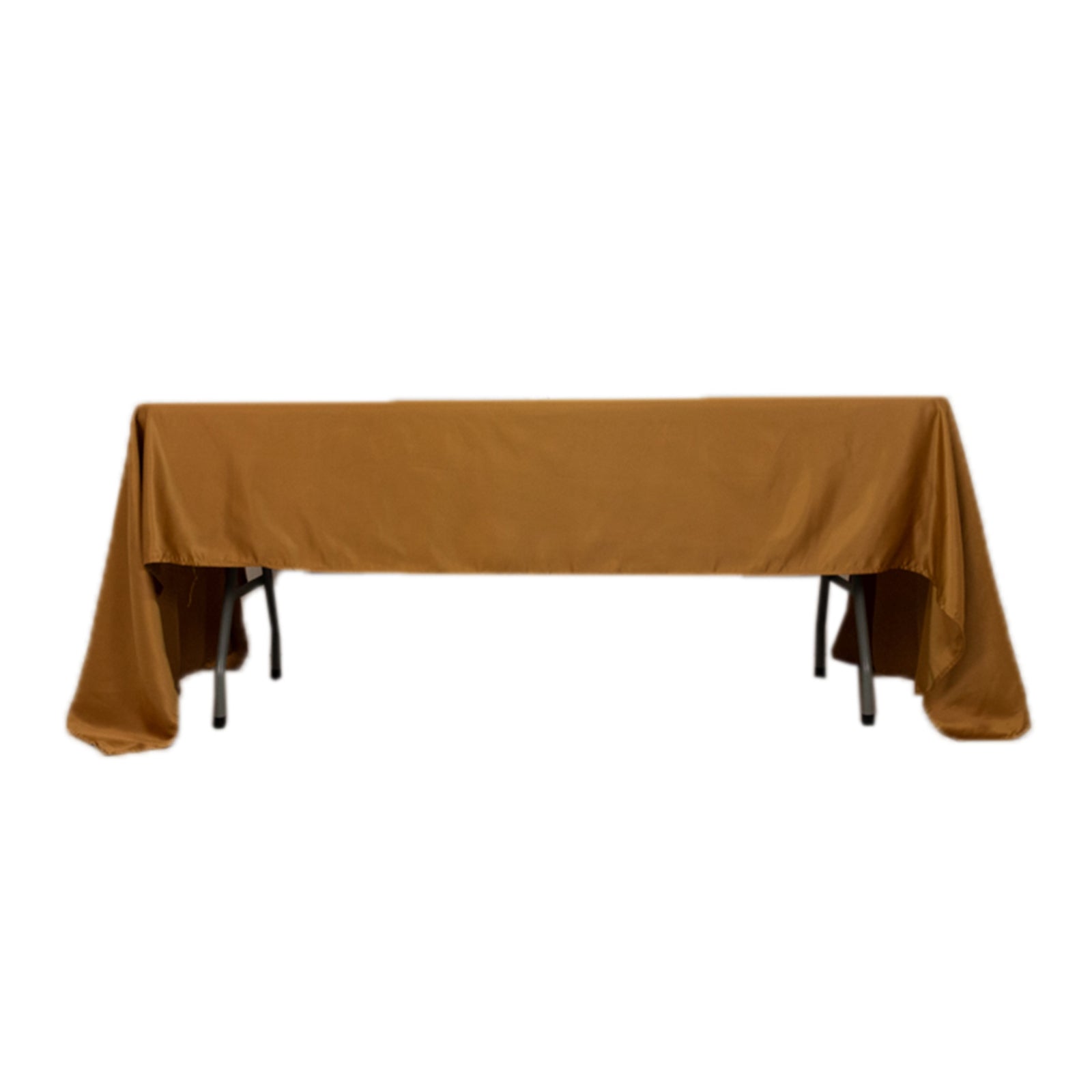 Lamour Satin 60"x126" Rectangle Tablecloth Gold - Soft & Silk - Like Table Cover for Upscale Dining - Bell Racket Store