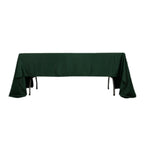 Lamour Satin 60"x126" Rectangle Tablecloth Hunter Emerald Green - Soft & Silk - Like Table Cover - Bell Racket Store