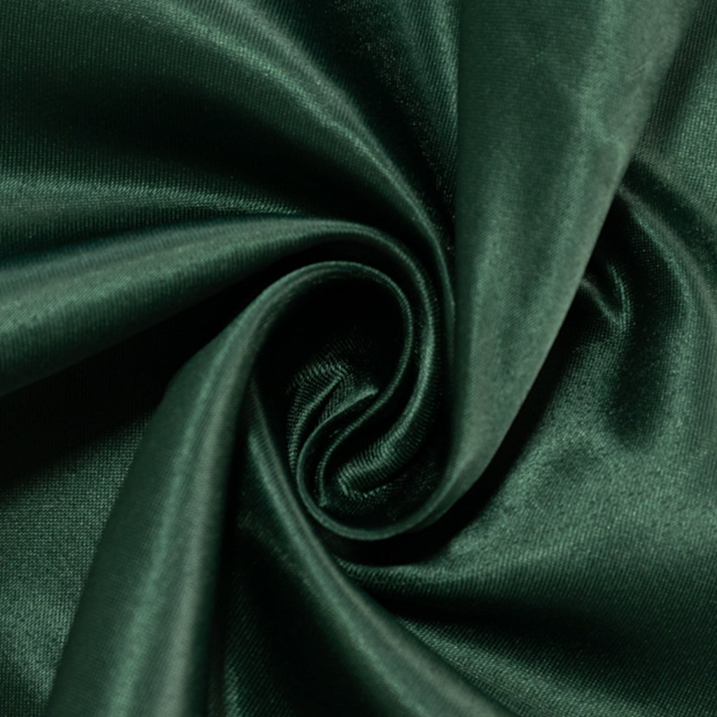 Lamour Satin 60"x126" Rectangle Tablecloth Hunter Emerald Green - Soft & Silk - Like Table Cover - Bell Racket Store