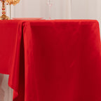 Lamour Satin 60"x126" Rectangle Tablecloth Red - Soft & Silk - Like Table Cover - Bell Racket Store