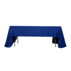 Lamour Satin 60"x126" Rectangle Tablecloth Royal Blue - Soft & Silk - Like Table Cover - Bell Racket Store