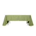Lamour Satin 60"x126" Rectangle Tablecloth Sage Green - Soft & Silk - Like Table Cover - Bell Racket Store