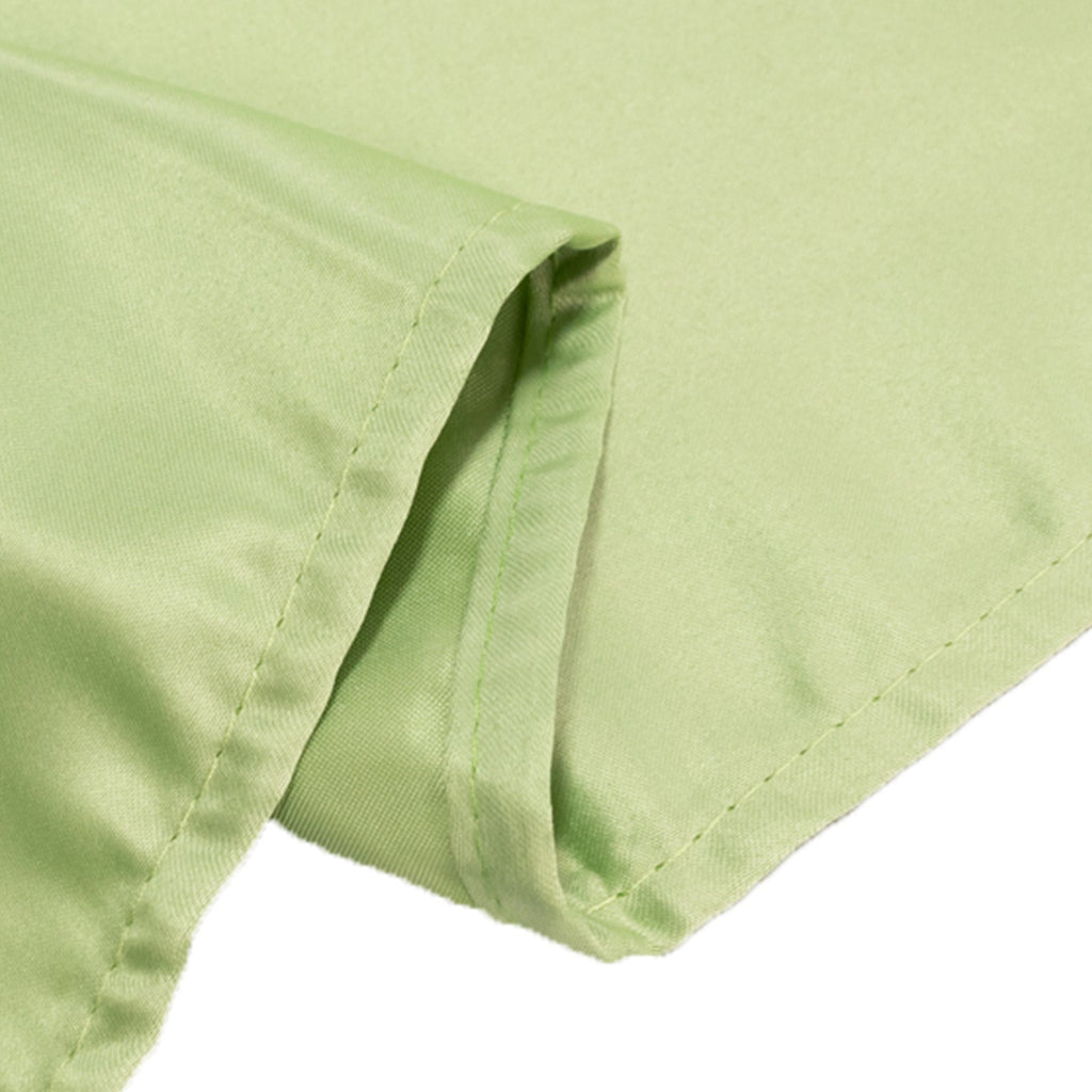 Lamour Satin 60"x126" Rectangle Tablecloth Sage Green - Soft & Silk - Like Table Cover - Bell Racket Store