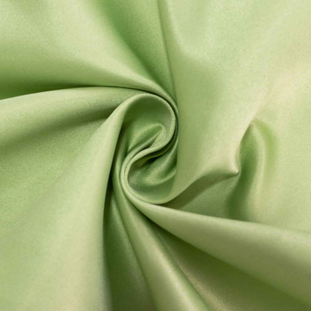 Lamour Satin 60"x126" Rectangle Tablecloth Sage Green - Soft & Silk - Like Table Cover - Bell Racket Store