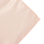 Lamour Satin 72"x72" Table Overlay Square Tablecloth Blush - Smooth Finish Table Topper - Bell Racket Store
