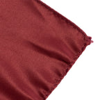 Lamour Satin 72"x72" Table Overlay Square Tablecloth Burgundy - Smooth Finish Table Topper - Bell Racket Store