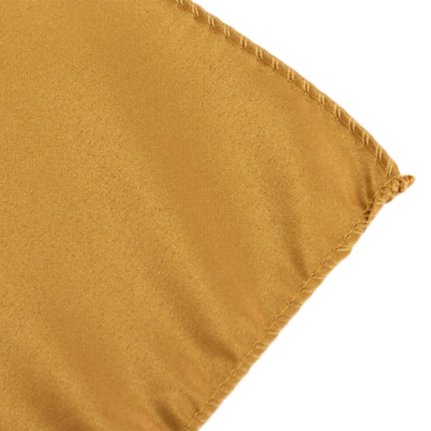 Lamour Satin 72"x72" Table Overlay Square Tablecloth Gold - Smooth Finish for Luxurious Events - Bell Racket Store