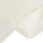 Lamour Satin 72"x72" Table Overlay Square Tablecloth Ivory - Smooth Finish Table Topper - Bell Racket Store