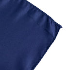 Lamour Satin 72"x72" Table Overlay Square Tablecloth Navy Blue - Smooth Finish Table Topper - Bell Racket Store