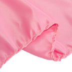 Lamour Satin 72"x72" Table Overlay Square Tablecloth Pink - Smooth Finish Table Topper - Bell Racket Store