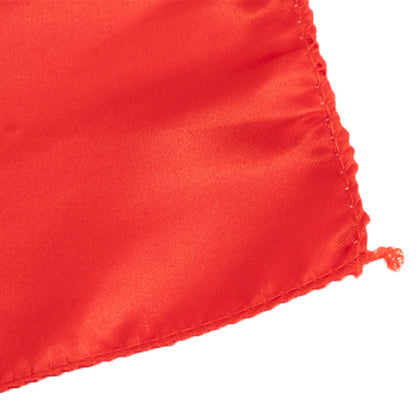 Lamour Satin 72"x72" Table Overlay Square Tablecloth Red - Smooth Finish Table Topper - Bell Racket Store