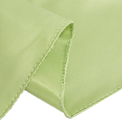 Lamour Satin 72"x72" Table Overlay Square Tablecloth Sage Green - Smooth Finish Table Topper - Bell Racket Store
