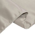 Lamour Satin 72"x72" Table Overlay Square Tablecloth Silver - Smooth Finish Table Topper - Bell Racket Store