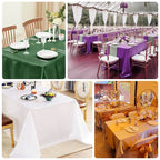 Lamour Satin 90"x132" Rectangle Tablecloth Ivory - Soft & Silk - Like Seamless Table Cover - Bell Racket Store