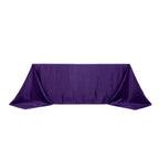 Lamour Satin 90"x132" Rectangle Tablecloth Purple - Soft & Silk - Like Seamless Table Cover - Bell Racket Store