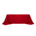Lamour Satin 90"x132" Rectangle Tablecloth Red - Soft & Silk - Like Seamless Table Cover - Bell Racket Store