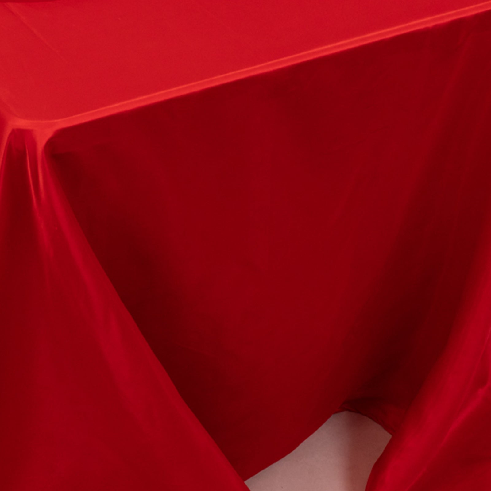 Lamour Satin 90"x132" Rectangle Tablecloth Red - Soft & Silk - Like Seamless Table Cover - Bell Racket Store