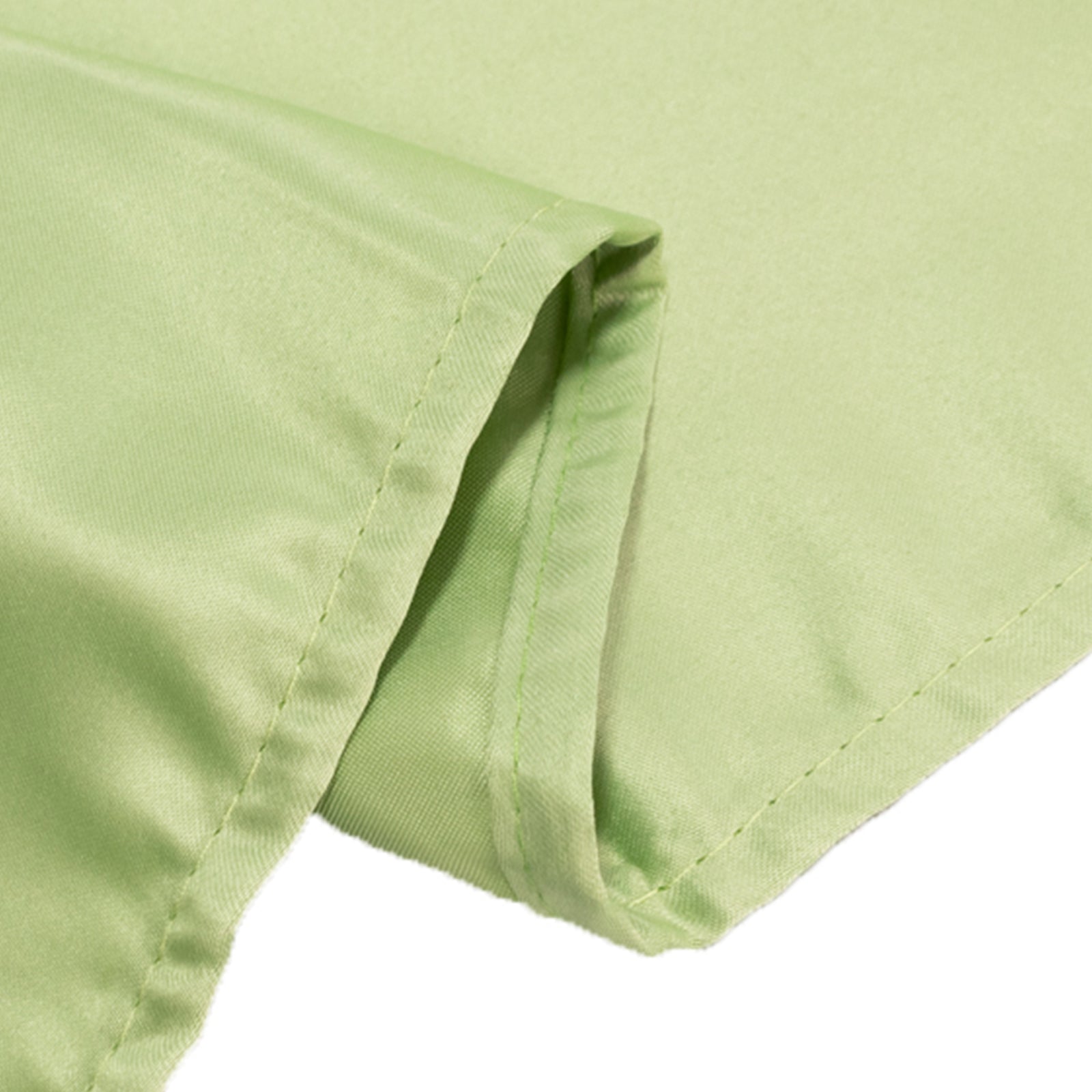 Lamour Satin 90"x132" Rectangle Tablecloth Sage Green - Soft & Silk - Like Seamless Table Cover - Bell Racket Store