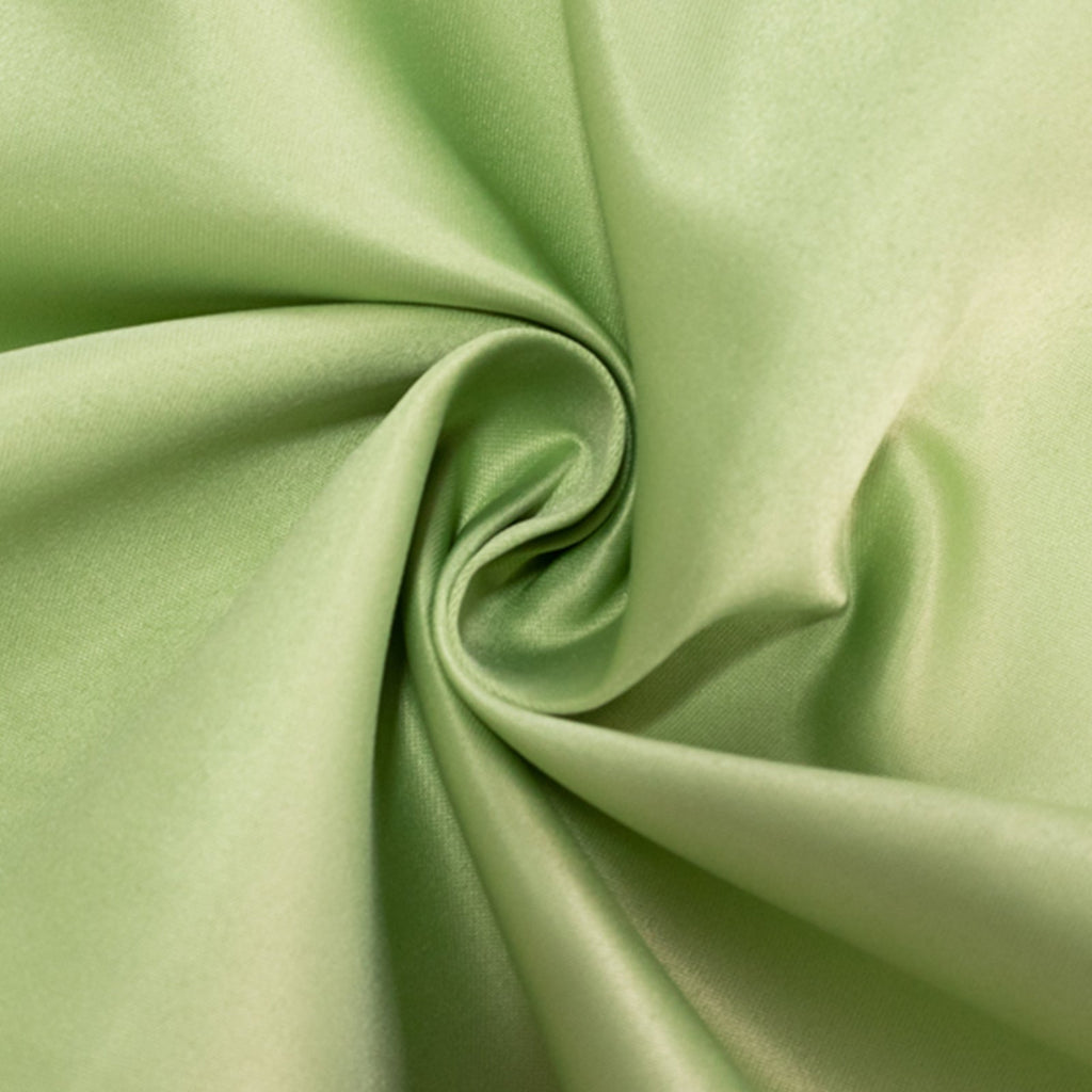 Lamour Satin 90"x132" Rectangle Tablecloth Sage Green - Soft & Silk - Like Seamless Table Cover - Bell Racket Store
