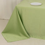 Lamour Satin 90"x132" Rectangle Tablecloth Sage Green - Soft & Silk - Like Seamless Table Cover - Bell Racket Store