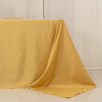 Lamour Satin 90"x156" Rectangle Tablecloth Champagne - Luxurious, Soft Seamless Table Cover - Bell Racket Store