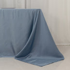 Lamour Satin 90"x156" Rectangle Tablecloth Dusty Blue - Luxurious, Soft Seamless Table Cover - Bell Racket Store
